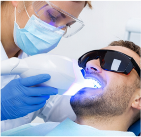 dentist teeth whitening treatment